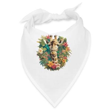 Giraffen Giraffe - Bandana - Weiß - Vorne