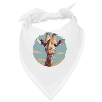 Giraffen Giraffe - Bandana - Weiß - Vorne
