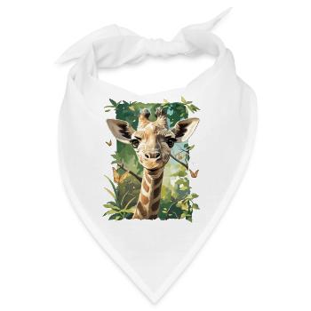 Giraffen Giraffe - Bandana - Weiß - Vorne