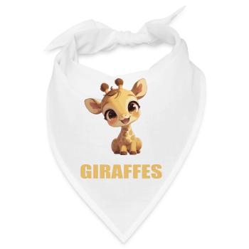 Giraffen Giraffe - Bandana - Weiß - Vorne