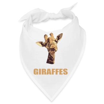 Giraffen Giraffe - Bandana - Weiß - Vorne