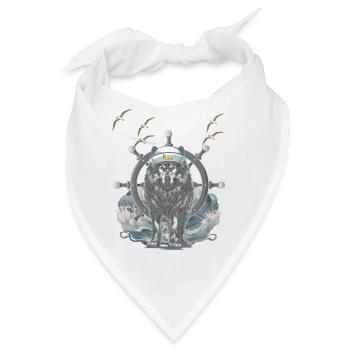 Maritim Matrose Seefahrer Schifffahrt Abenteuer - Bandana - Weiß - Vorne