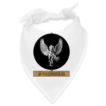 Pegasus Flügelross - Bandana - Weiß - Vorne