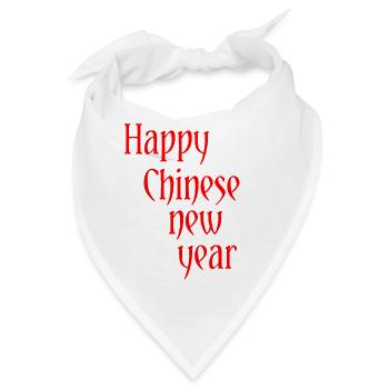 China New Year Asia - Bandana - Weiß - Vorne