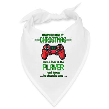 Christmas Gaming - Bandana - Weiß - Vorne