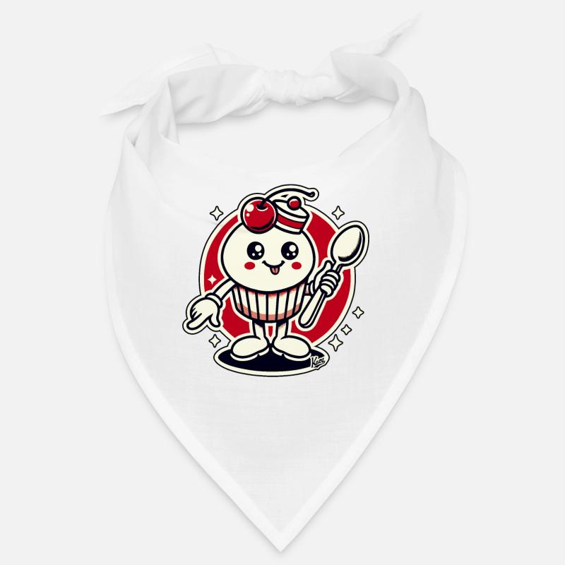 Cupcake Cherry Spoon Type Bandana