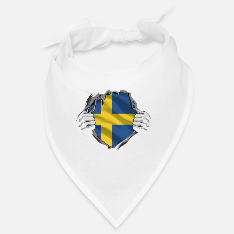 Le drapeau de la Suède fièrement dévoilé Bandana