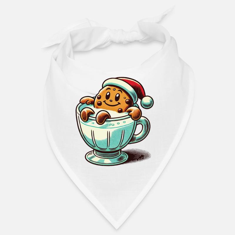 Joyeux Biscuit Noël Style Vintage Rétro Bandana