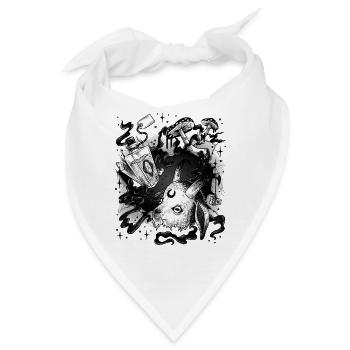 Hexerei Zauberei mystisch Voodoo Magie magisch - Bandana - Weiß - Vorne