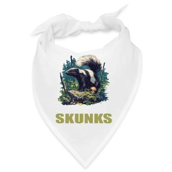 Stinktiere Stinktier - Bandana - Weiß - Vorne