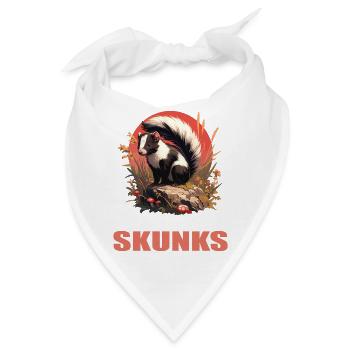 Stinktiere Stinktier - Bandana - Weiß - Vorne