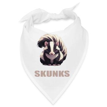 Stinktiere Stinktier - Bandana - Weiß - Vorne