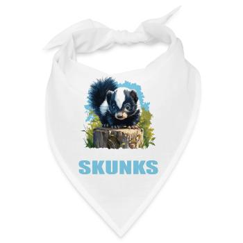 Stinktiere Stinktier - Bandana - Weiß - Vorne