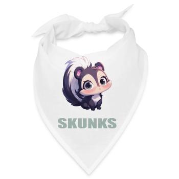 Stinktiere Stinktier - Bandana - Weiß - Vorne