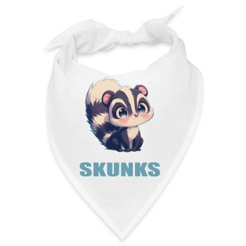 Stinktiere Stinktier - Bandana - Weiß - Vorne