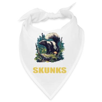 Stinktiere Stinktier - Bandana - Weiß - Vorne