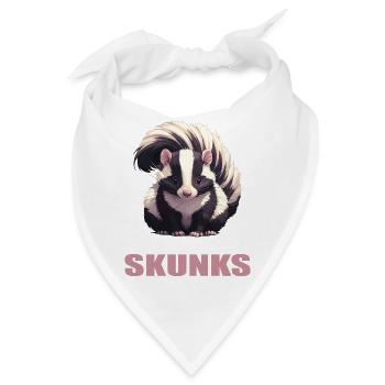 Stinktiere Stinktier - Bandana - Weiß - Vorne
