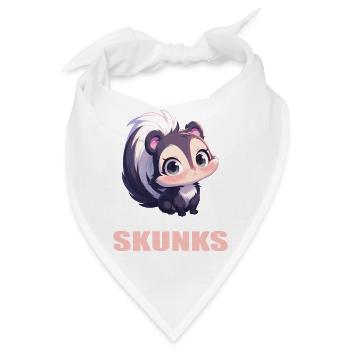 Stinktiere Stinktier - Bandana - Weiß - Vorne