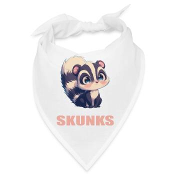 Stinktiere Stinktier - Bandana - Weiß - Vorne