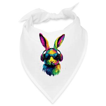 Hase Kaninchen Liebhaber Feldhase Bunny Süße Hasen - Bandana - Weiß - Vorne
