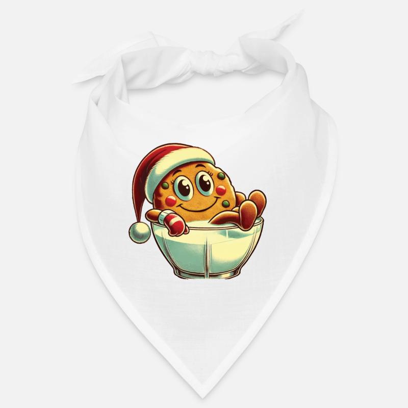 Joyeux Noël Retro Cookie Design Bandana