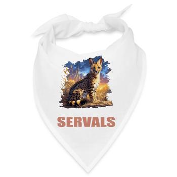 Servale Serval - Bandana - Weiß - Vorne