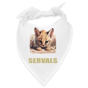 Servale Serval - Bandana - Weiß - Vorne