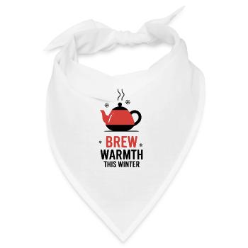 Brew warmth this winter - Bandana - Weiß - Vorne