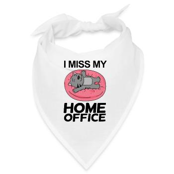 Home Office Spruch lustig - Bandana - Weiß - Vorne