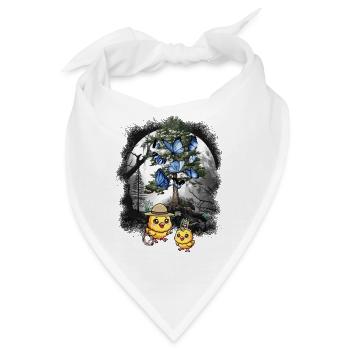 Küken Kinder Wilder Westen Western spielen Kinder - Bandana - Weiß - Vorne
