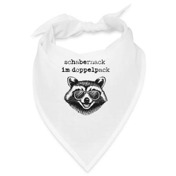 Schabernack im Doppelpack - Bandana - Weiß - Vorne