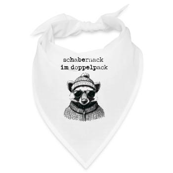 Schabernack im Doppelpack - Bandana - Weiß - Vorne