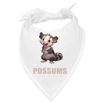 Opossum Opossums - Bandana - Weiß - Vorne