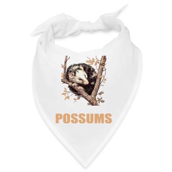 Opossum Opossums - Bandana - Weiß - Vorne