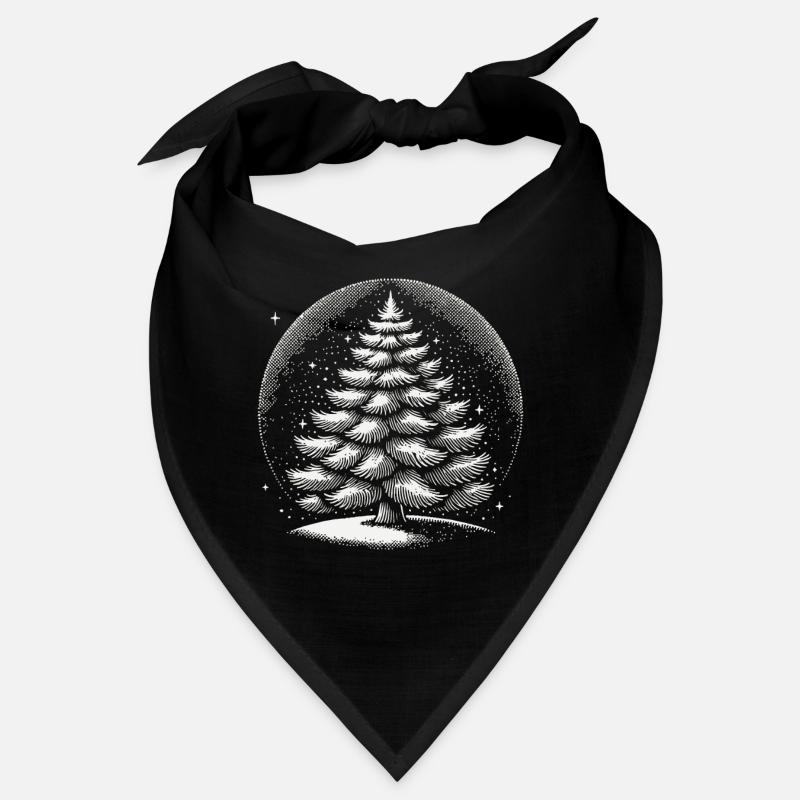 Stimmungsvolle Weihnachtsbaum Kunstwerk Bandana