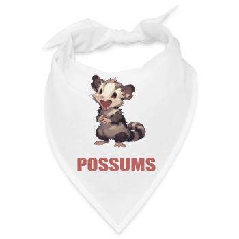 Opossum Opossums - Bandana - Weiß - Vorne