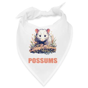 Opossum Opossums - Bandana - Weiß - Vorne