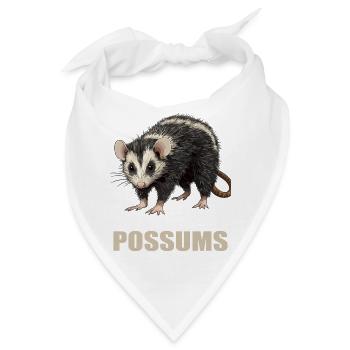 Opossum Opossums - Bandana - Weiß - Vorne