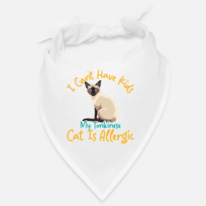 Chat tonkinois - Bandana - blanc