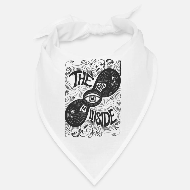 The Trip Is Inside Psychedelic Eye Design Bandana