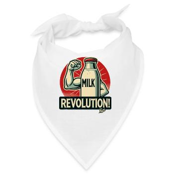 Eine Milchflasche Flasche Milch Revolution - Bandana - Weiß - Vorne