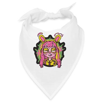 Ein seltsamer Hase - Bandana - Weiß - Vorne