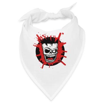 Chaos Totenkopf-Maske Freak - Bandana - Weiß - Vorne