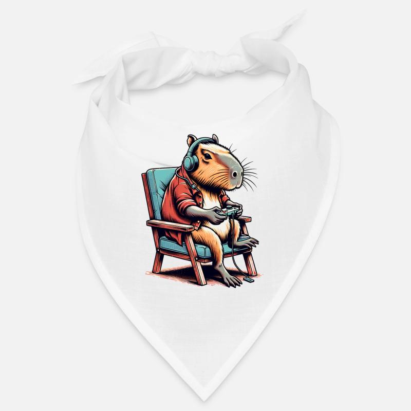 Capybara Gaming Nerd Bandana