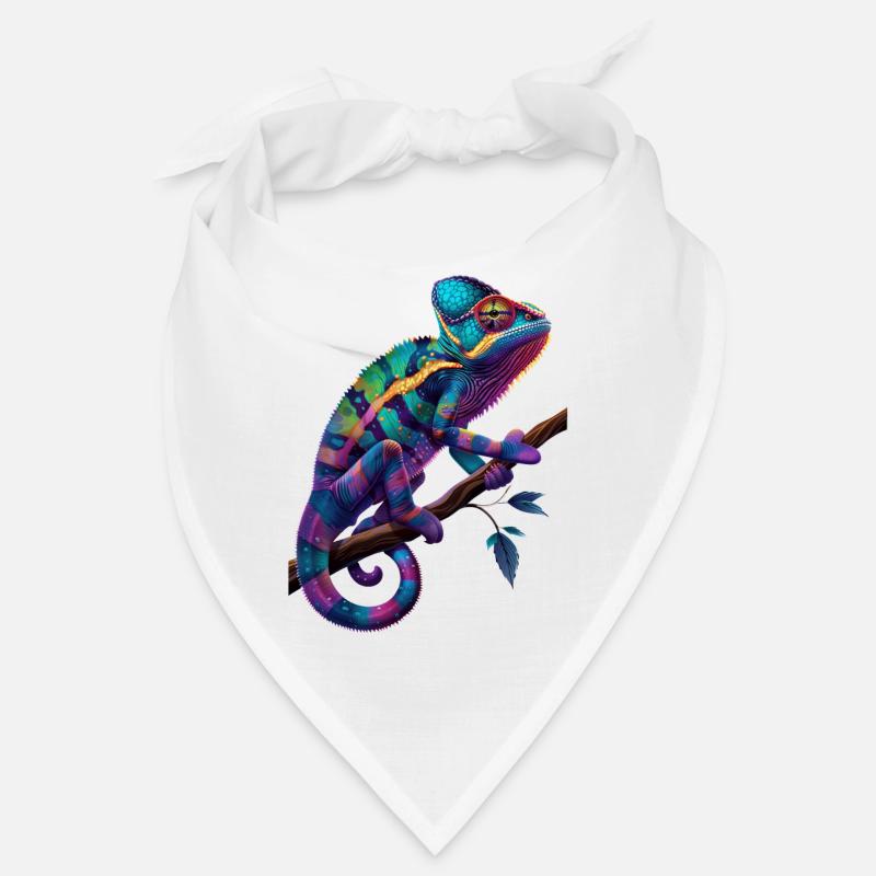 Chamäleon - Bandana - Weiß