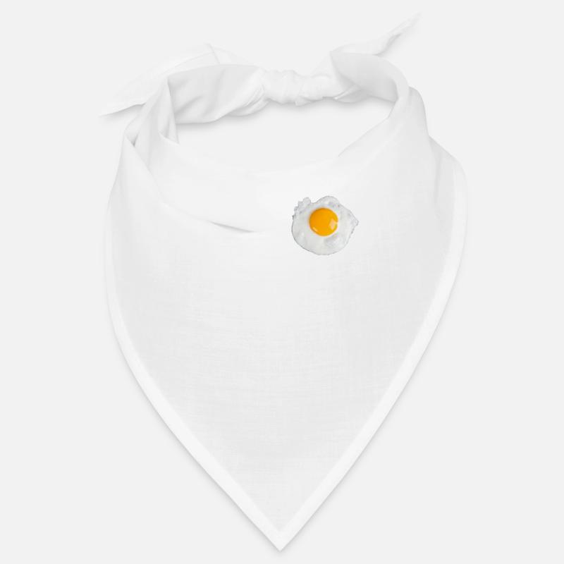 Egg Fried Egg Scrambled Eggs Breakfast Egg for Toast - Bandana - white
