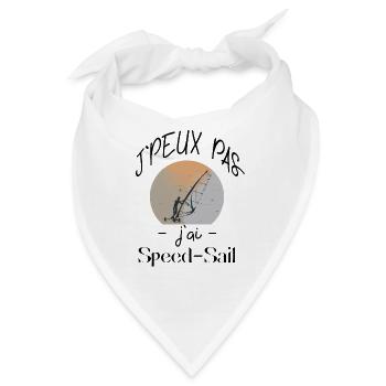 Ich kann nicht, ich habe Speed Sail - Bandana - Weiß - Vorne