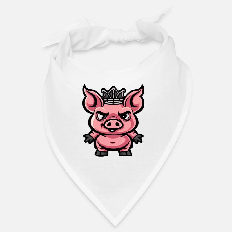 Couronne de dessin animé de cochon Bandana