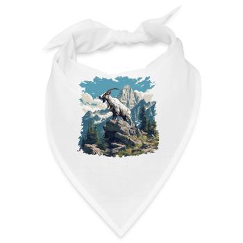 Ziegen Ziege - Bandana - Weiß - Vorne