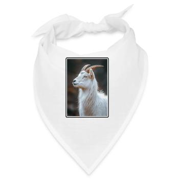Ziegen Ziege - Bandana - Weiß - Vorne